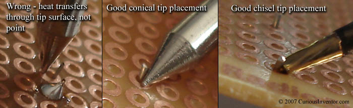 Tip placement