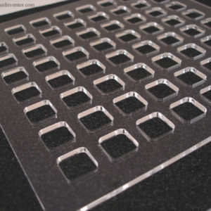 Monome Clear Acrylic Top Faceplate-0