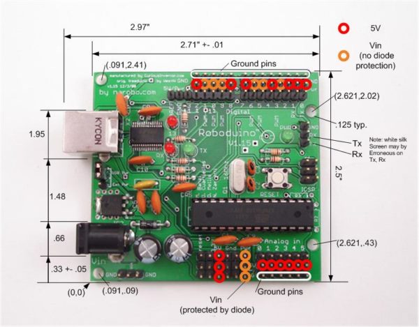 Roboduino KIT - Servo Ready Freeduino (Arduino Compatible)-555