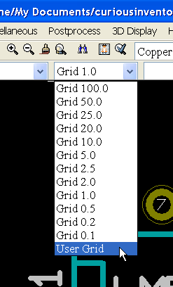 adjust the grid size in kicad
