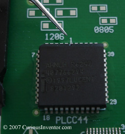 Aligning pin 1 of the PLCC on the PCB