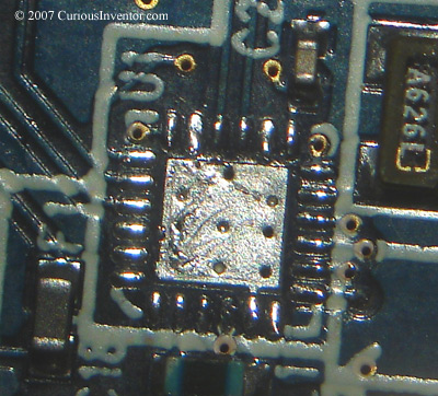 Perimeter connections on the PCB tinned.