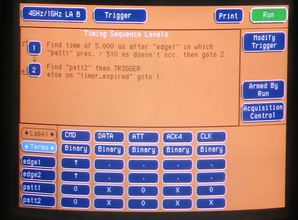 example trigger programming sequence levels