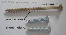 Wood screws vs. sheet metal screws